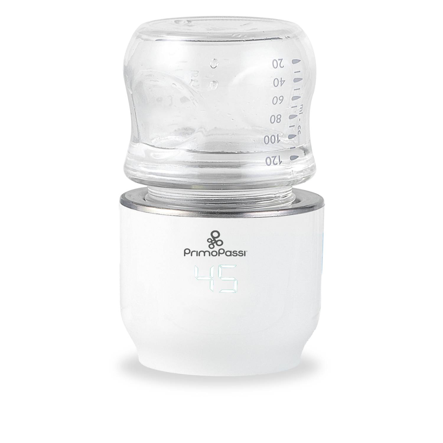 white portable bottle warmer