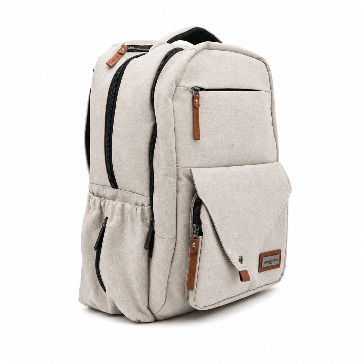 Primo Passi PerTutti Baby Diaper Bag Backpack, Beige