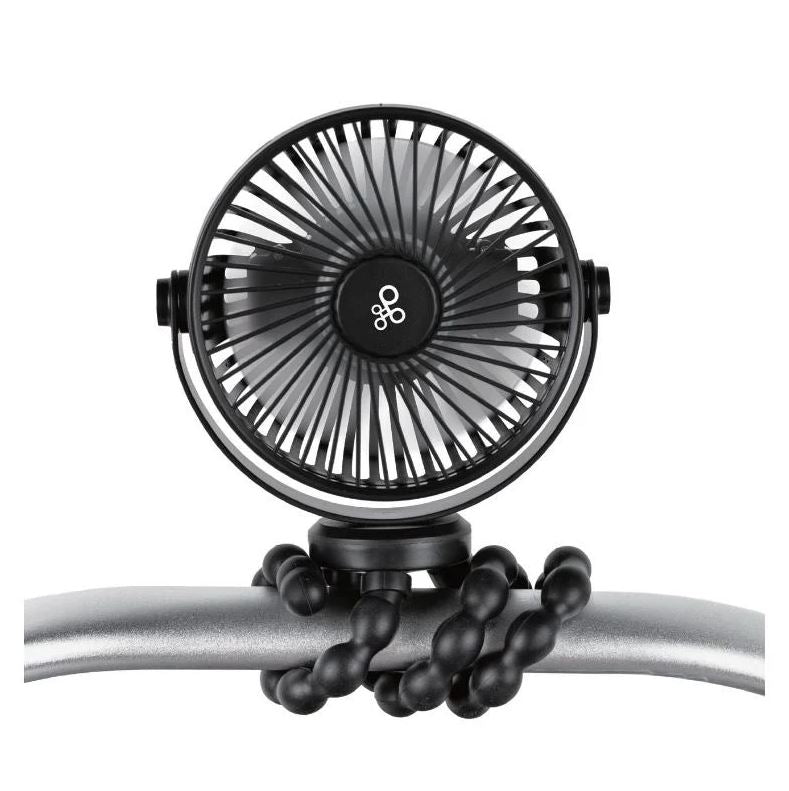 TOPK K60A Portable Stroller Clip-On Fan – 5000mAh Rechargeable, 4 Speeds, USB-C, For Baby