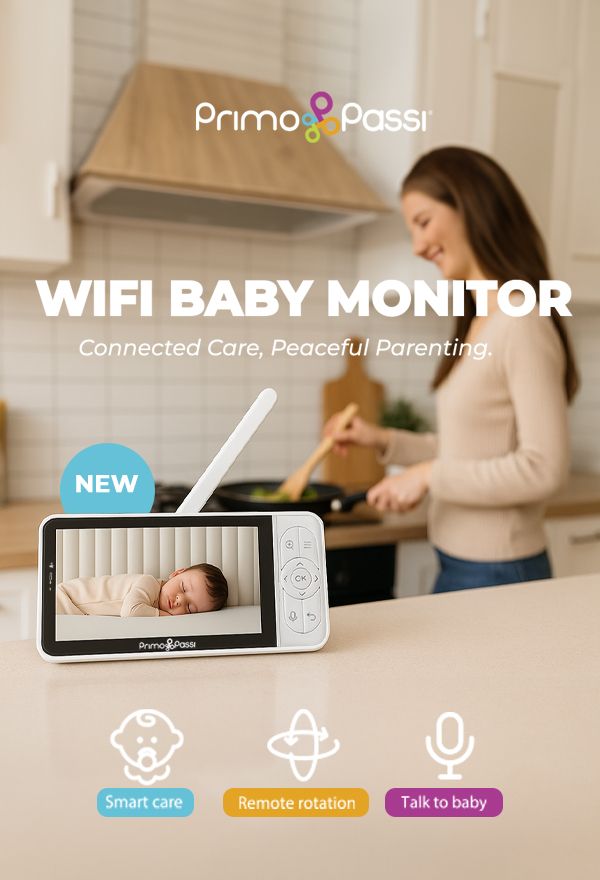 Primo Passi - Smart Wi-Fi Baby Monitor with 5” HD Screen, Night Vision & App Access