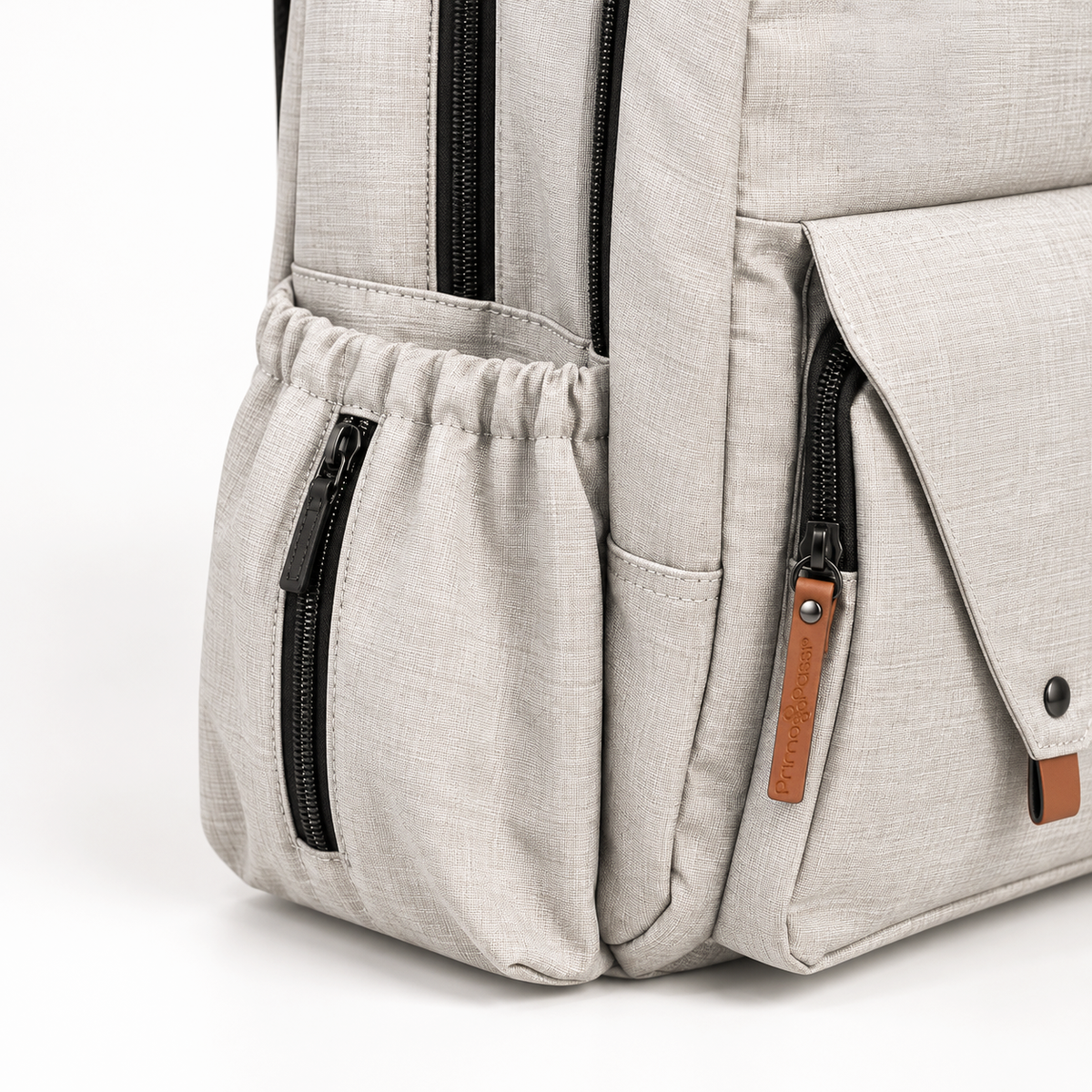 Primo Passi PerTutti Baby Diaper Bag Backpack, Beige