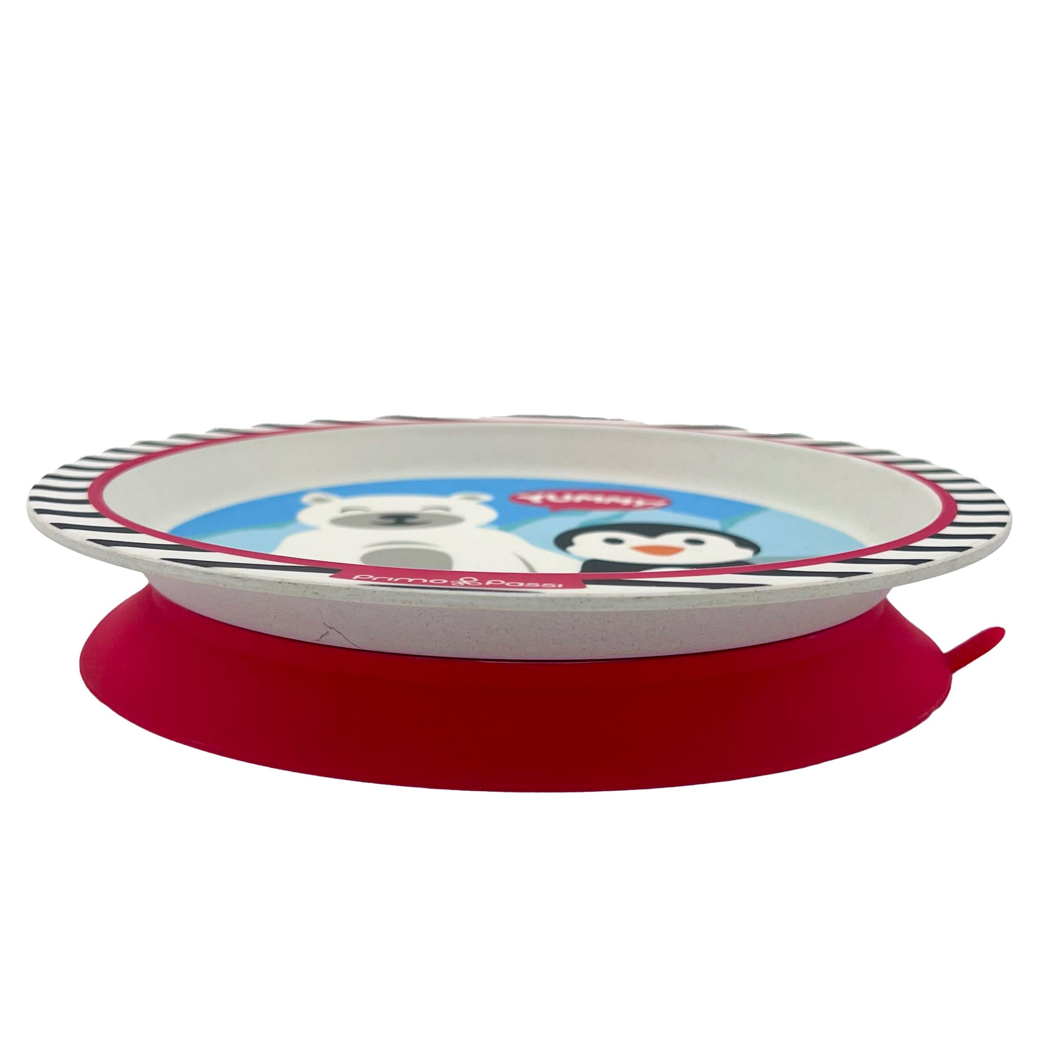 Primo Passi - Bamboo Fiber, Kids Suction Plate, Winter Friends