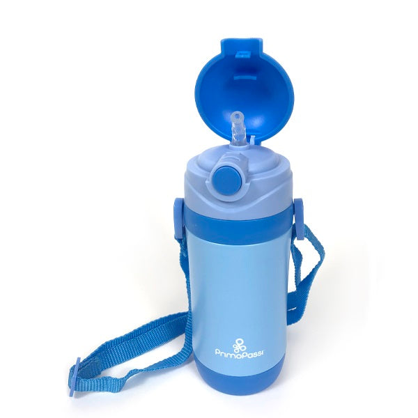 Primo Passi - Insulated Straw Bottle 12oz/360ml - Blue