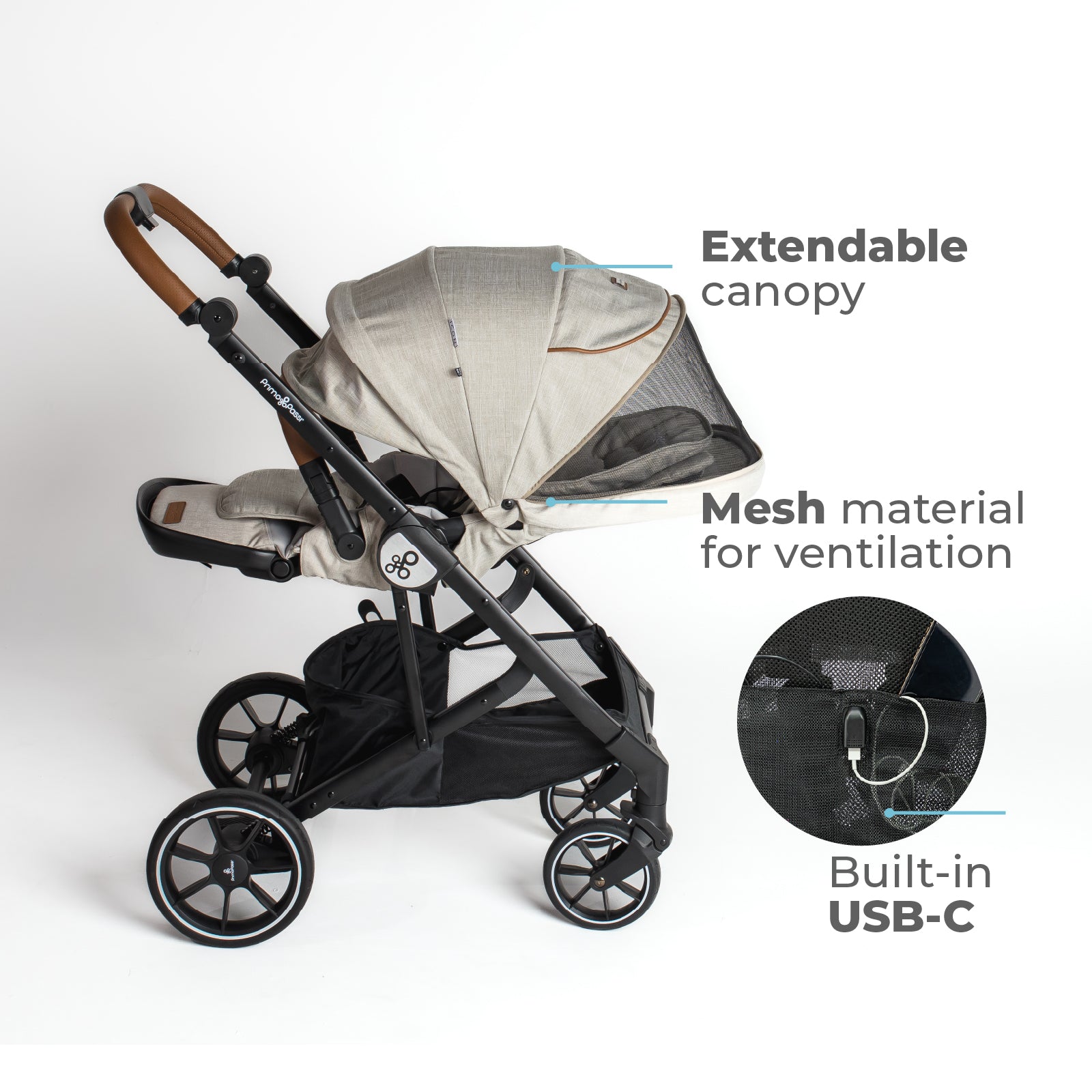 Primo Passi - Icon Baby Stroller V2, Reversible Seat, Newborn to Toddler