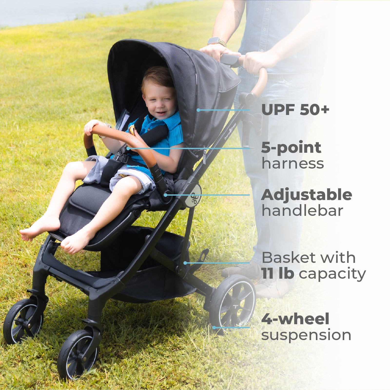 Primo Passi - Icon Baby Stroller V2, Reversible Seat, Newborn to Toddler