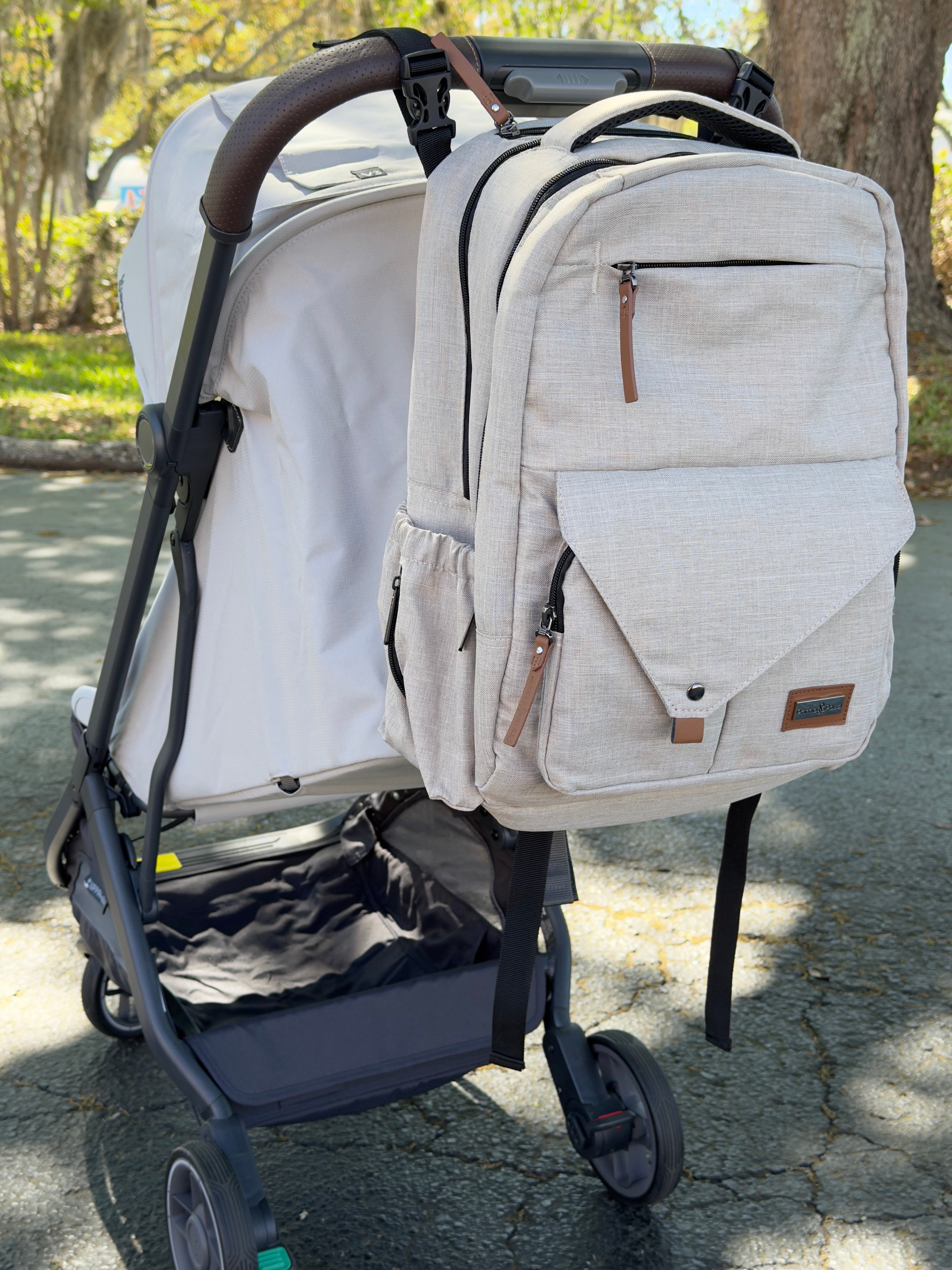 Primo Passi PerTutti  Baby Diaper Bag Backpack, Beige