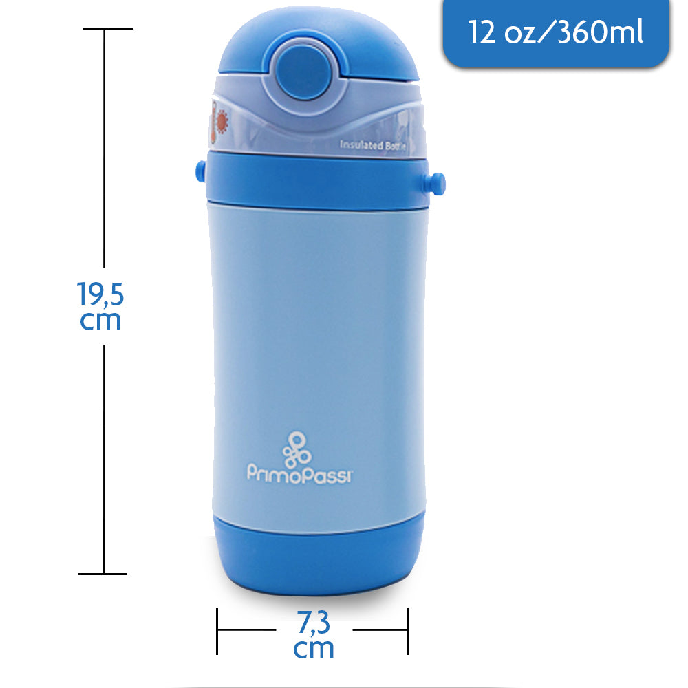 Primo Passi - Insulated Straw Bottle, Blue