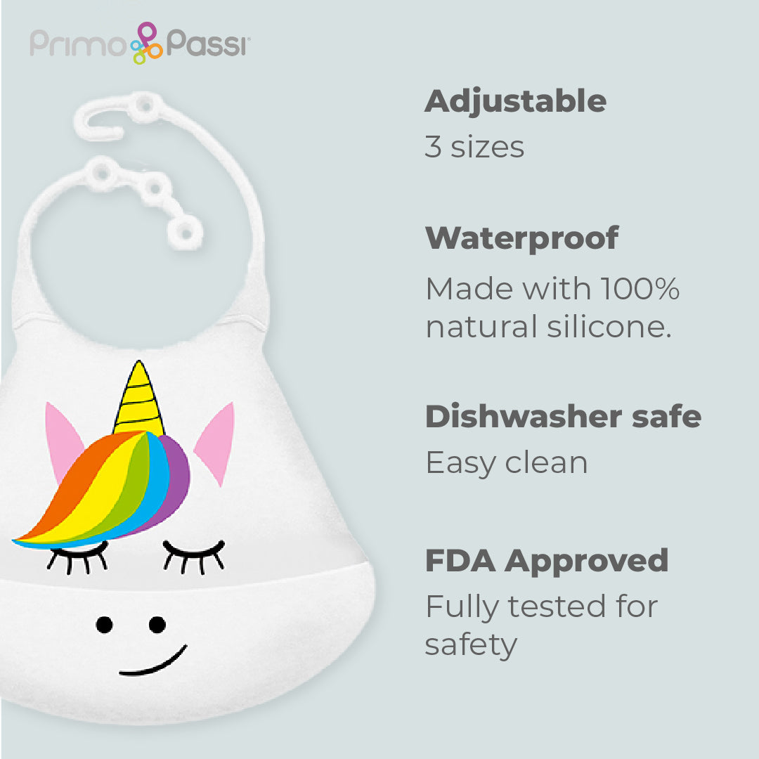 Primo Passi - Silicone Bib, Unicorn