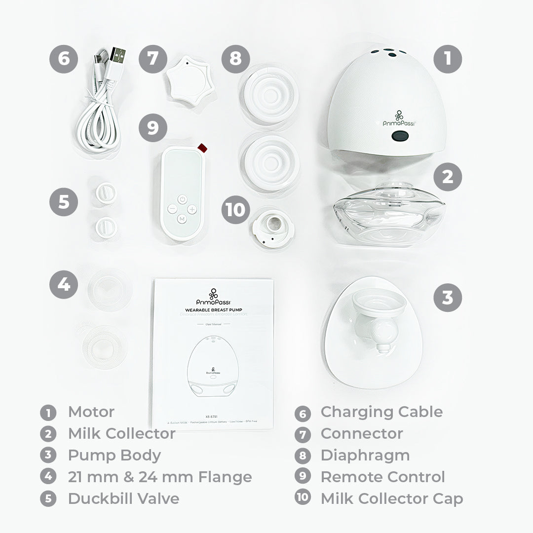 Primo Passi - Wearable Hands-Free Breast Pump, Single Electric