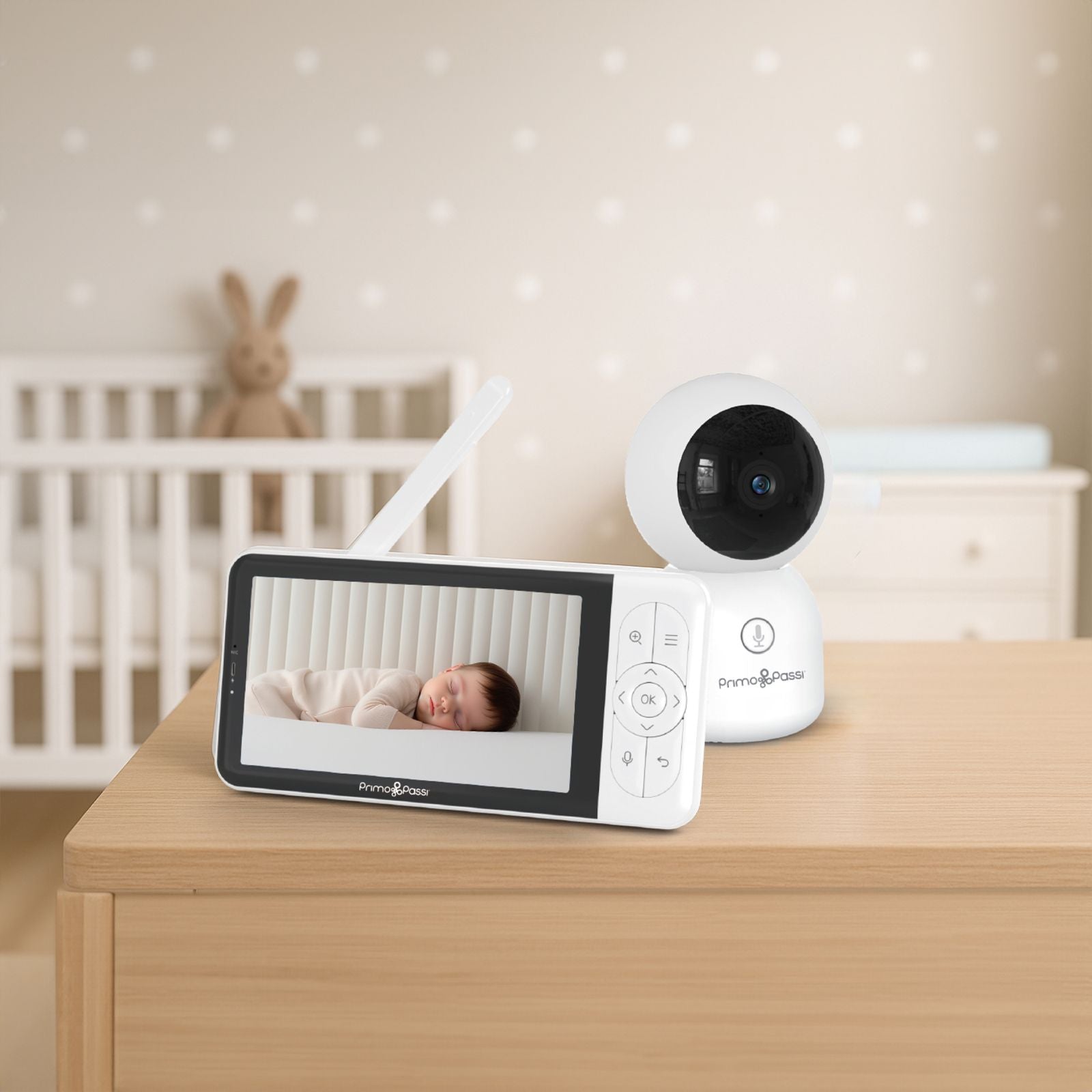 Primo Passi - Smart Wi-Fi Baby Monitor with 5” HD Screen, Night Vision & App Access