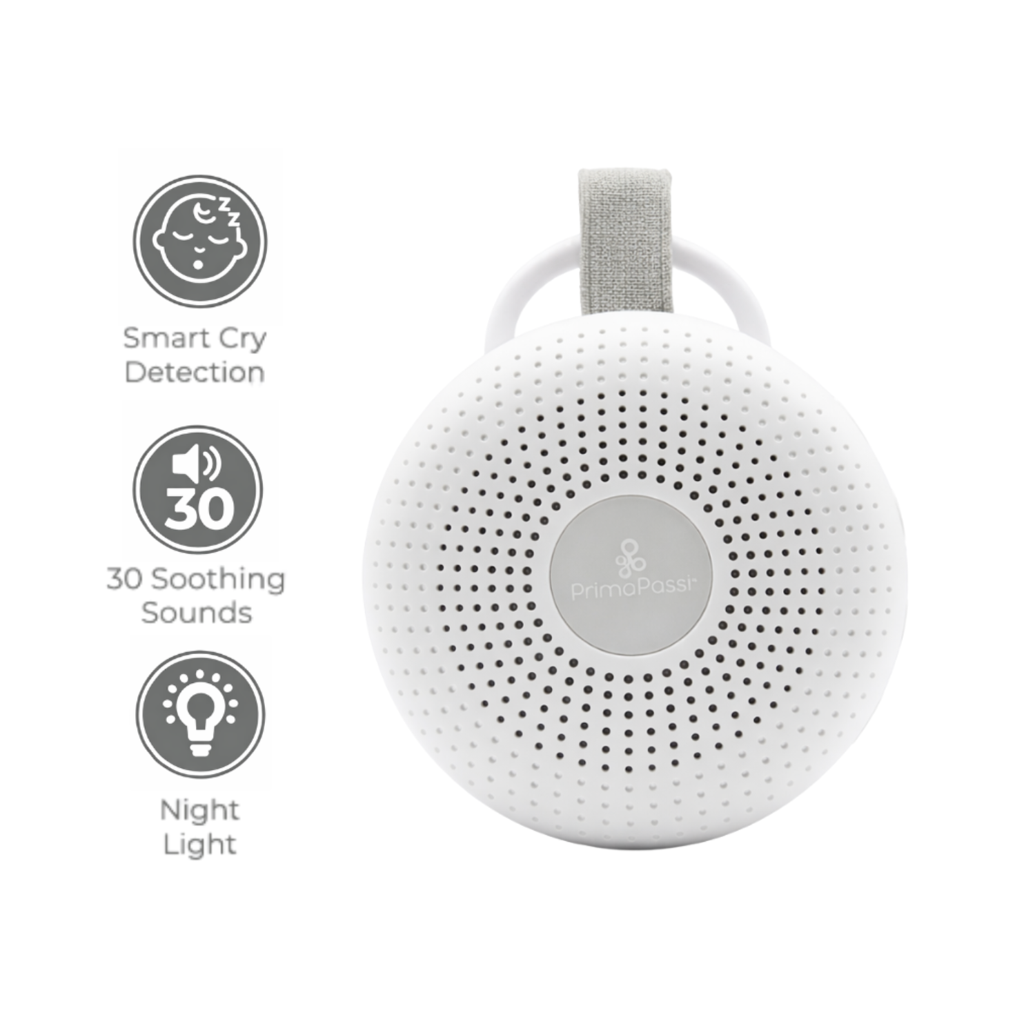 Portable Baby White Noise Machine with Night Light