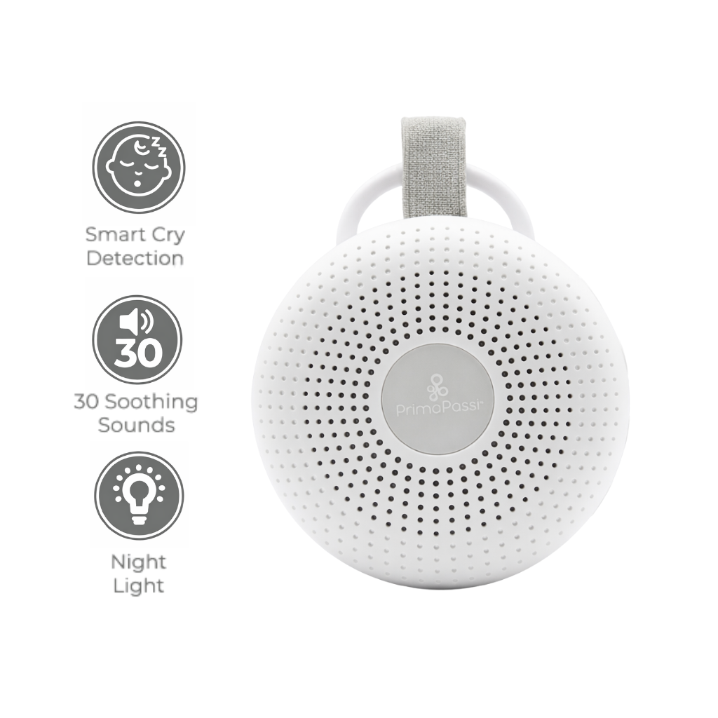 Portable Baby White Noise Machine with Night Light & Cry Detection | Primo Passi