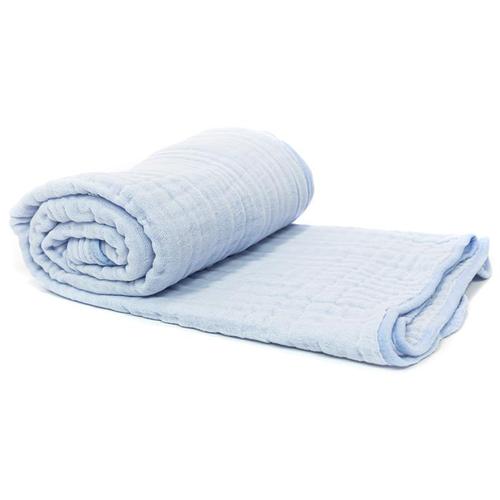 Primo Passi Hooded Muslin Towel - Light Blue