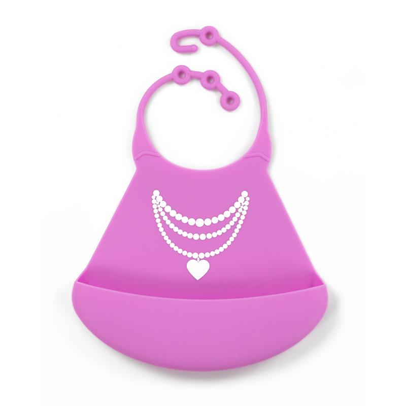 Primo Passi - Silicone Bib, Pink Necklace