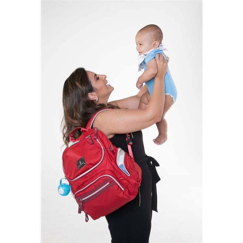 Primo Passi - Backpack, Vittoria Diaper Bag, Red