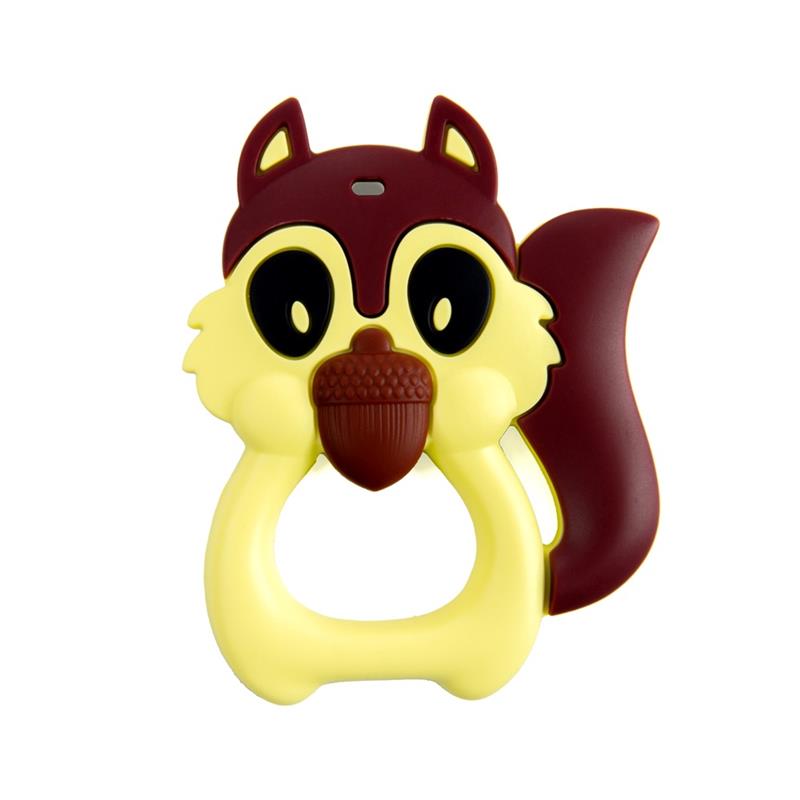 Primo Passi - Silicone Teether Squirrel (Yellow)