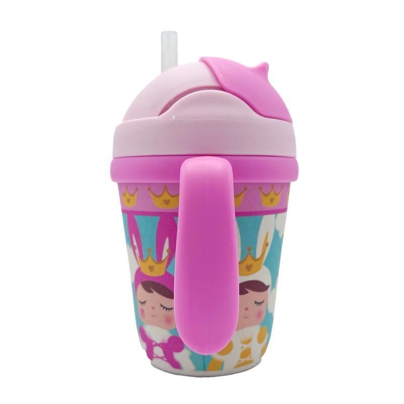 Primo Passi - Bamboo Fiber Kids Cup, Handle and Straw, Metoo