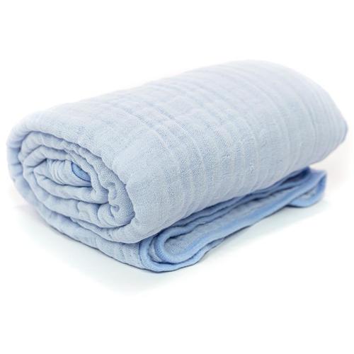 Primo Passi - Hooded Muslin Towel, Light Blue