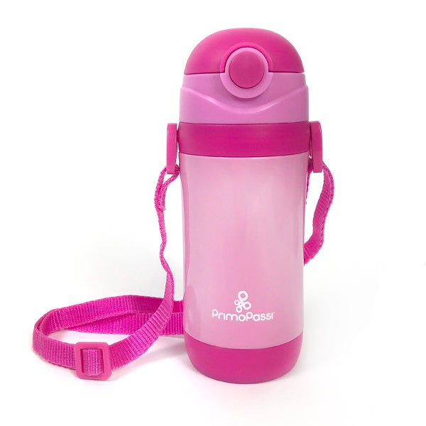 Primo Passi - Insulated Straw Bottle 12oz/360ml - Pink