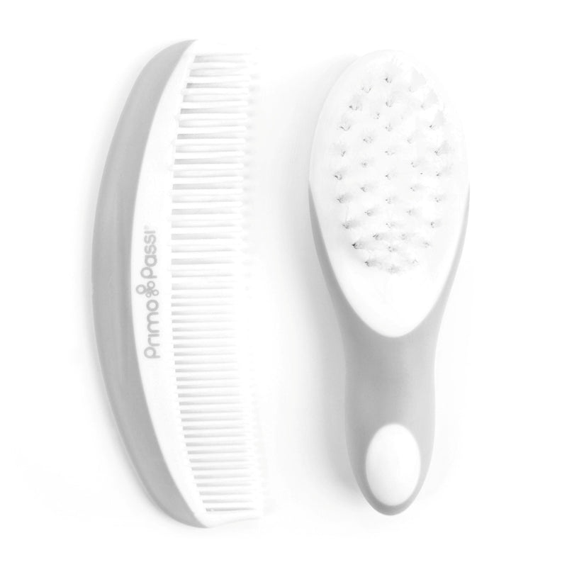 Baby Brush and Comb set in grey