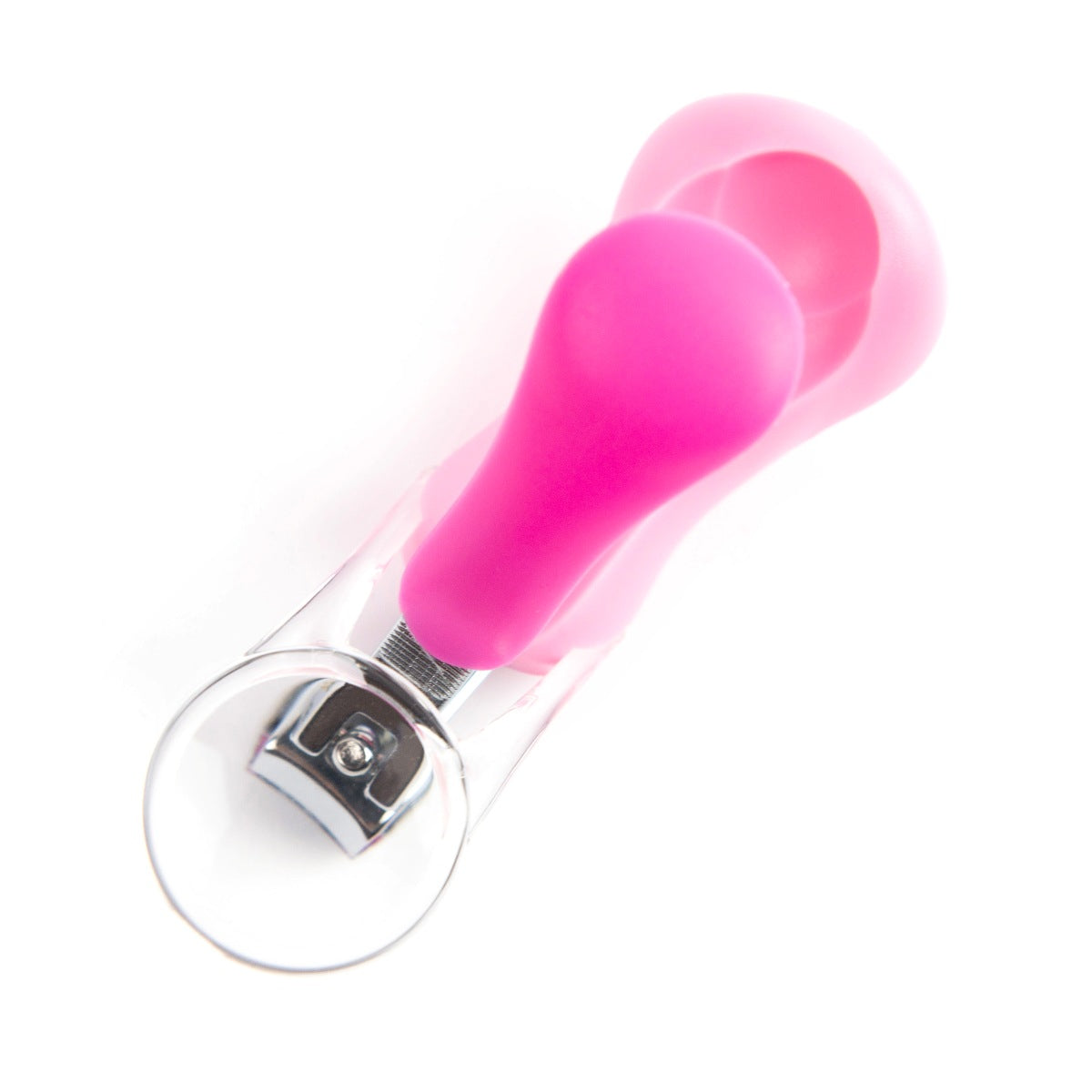 Primo Passi - Nail Clipper, With Magnifier, Pink