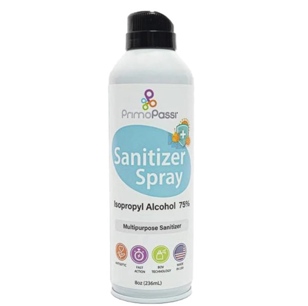 Primo Passi - Hand Sanitizer Spray 8Oz - Isopopyl Alcohol 75% | Multipurpose Sanitizer